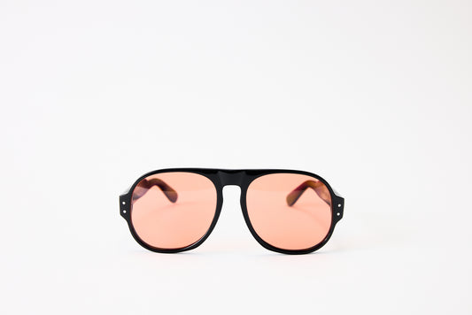 NEW YORK EYERISH, Belfasts, Black frame with Red lenses