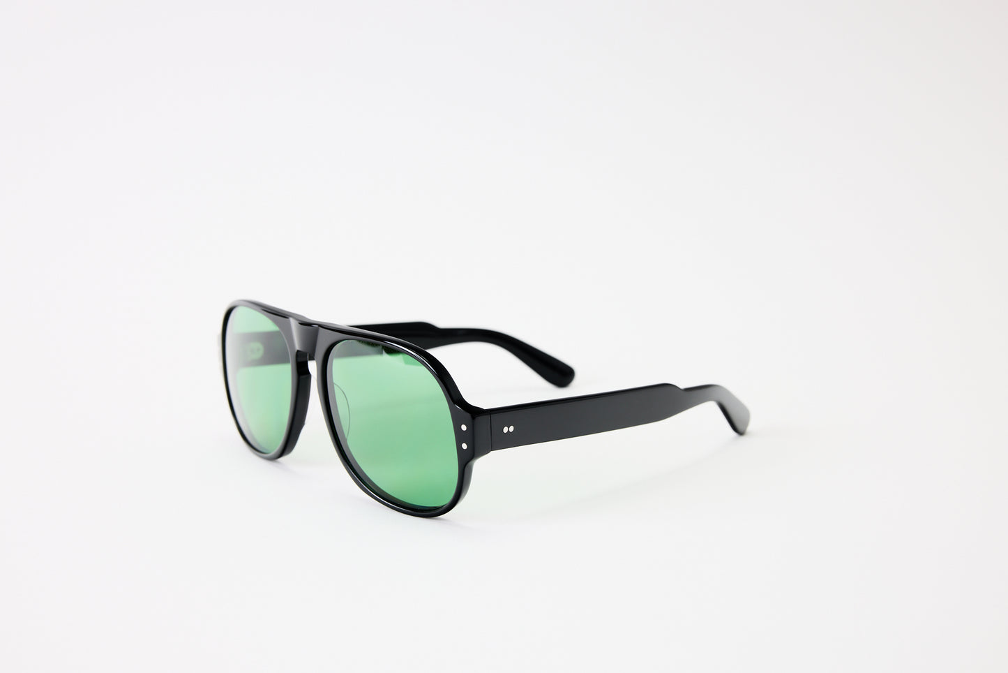 NEW YORK EYERISH, Belfasts, Black frame with Green lenses