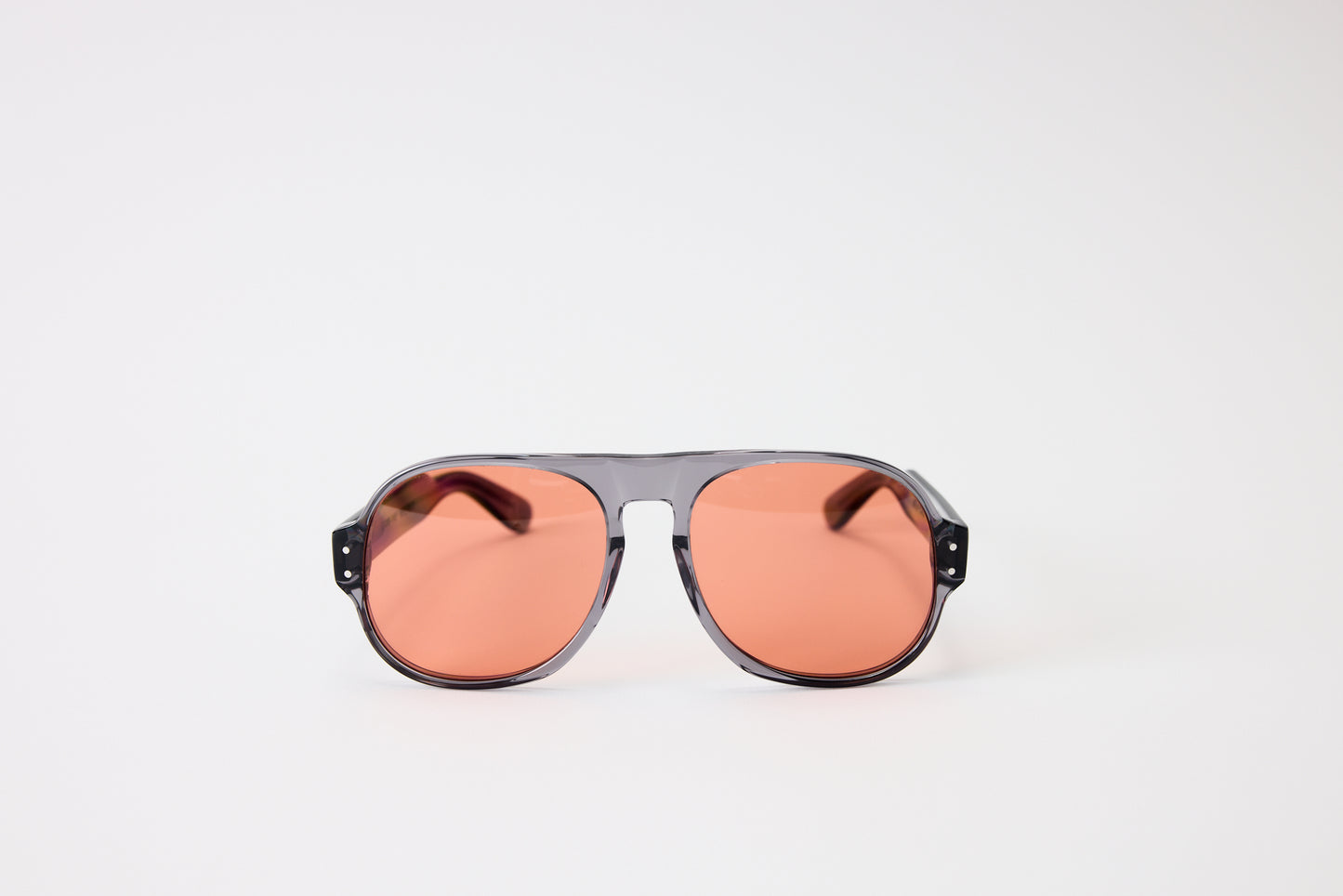 NEW YORK EYERISH, Belfasts, Grey Frames with  Red Lenses