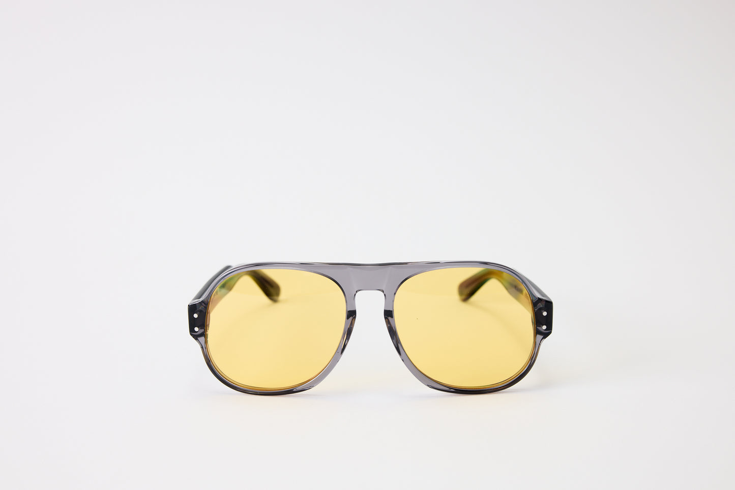 NEW YORK EYERISH, Belfasts, Grey Frames with Yellow Lenses