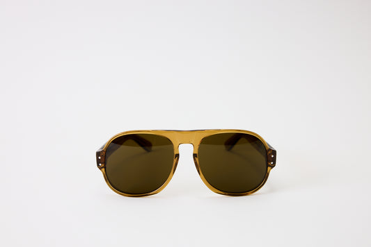 NEW YORK EYERISH, Belfasts, Caramel Frames with Brown Lenses