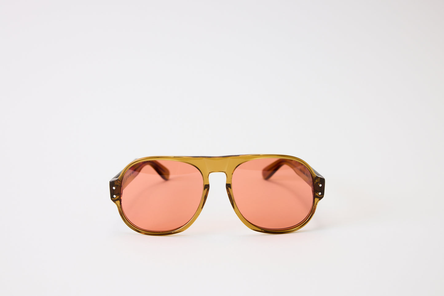 NEW YORK EYERISH, Belfasts, Caramel Frames with Red Lenses