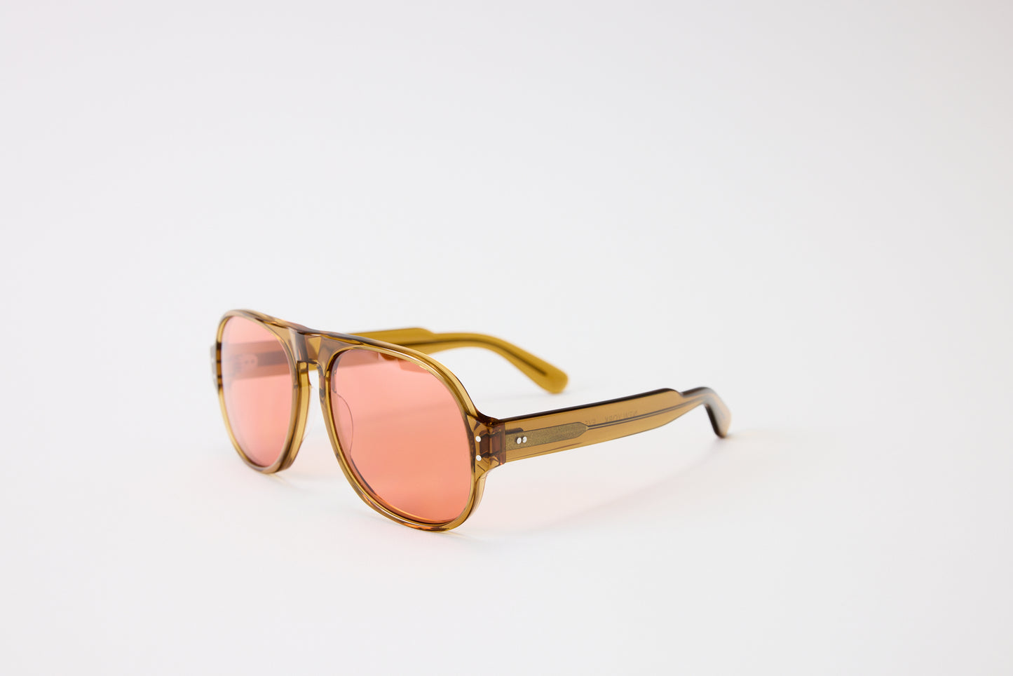 NEW YORK EYERISH, Belfasts, Caramel Frames with Red Lenses