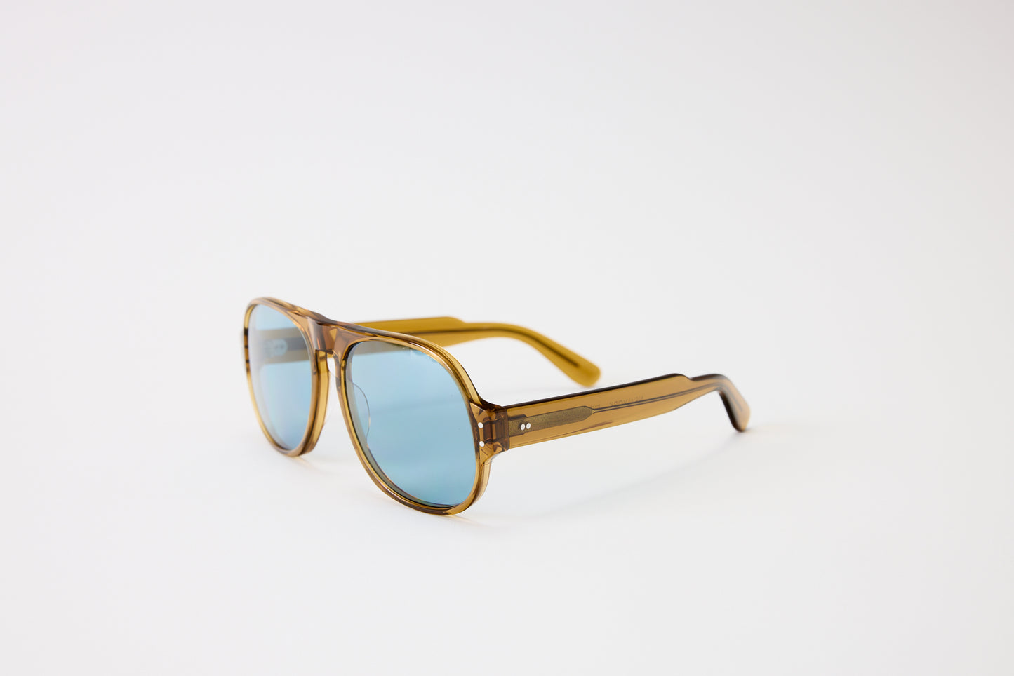 NEW YORK EYERISH, Belfasts, Caramel Frames with Blue Lenses