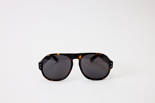 NEW YORK EYERISH, Belfasts, Dark Tortoise with Grey Lenses