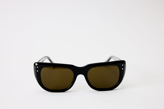 NEW YORK EYERISH, Bundorans. Black with Brown Lenses.