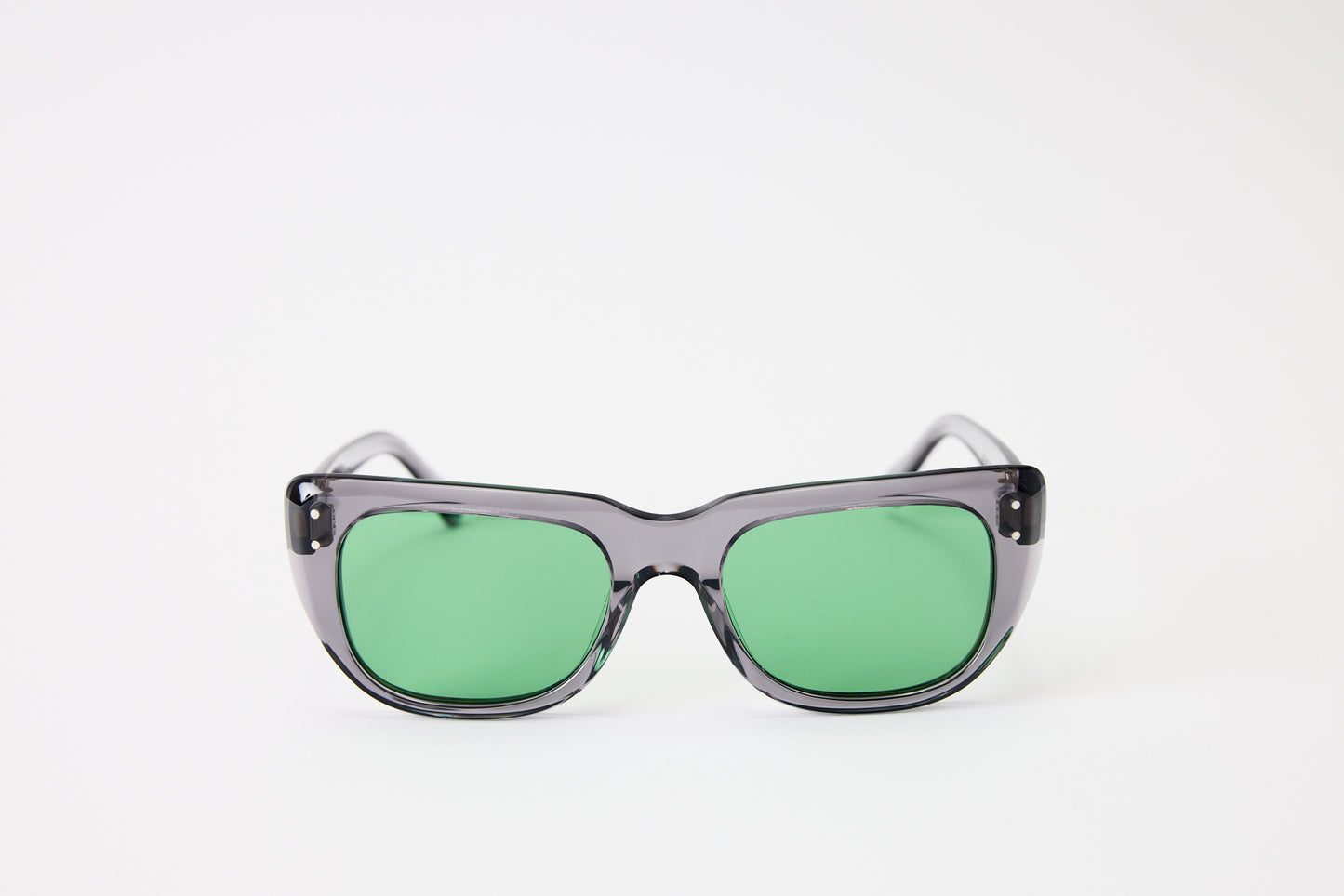 NEW YORK EYERISH, Bundorans. Grey with Green Lenses