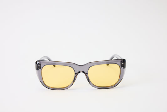 NEW YORK EYERISH, Bundorans. Grey with Yellow Lenses