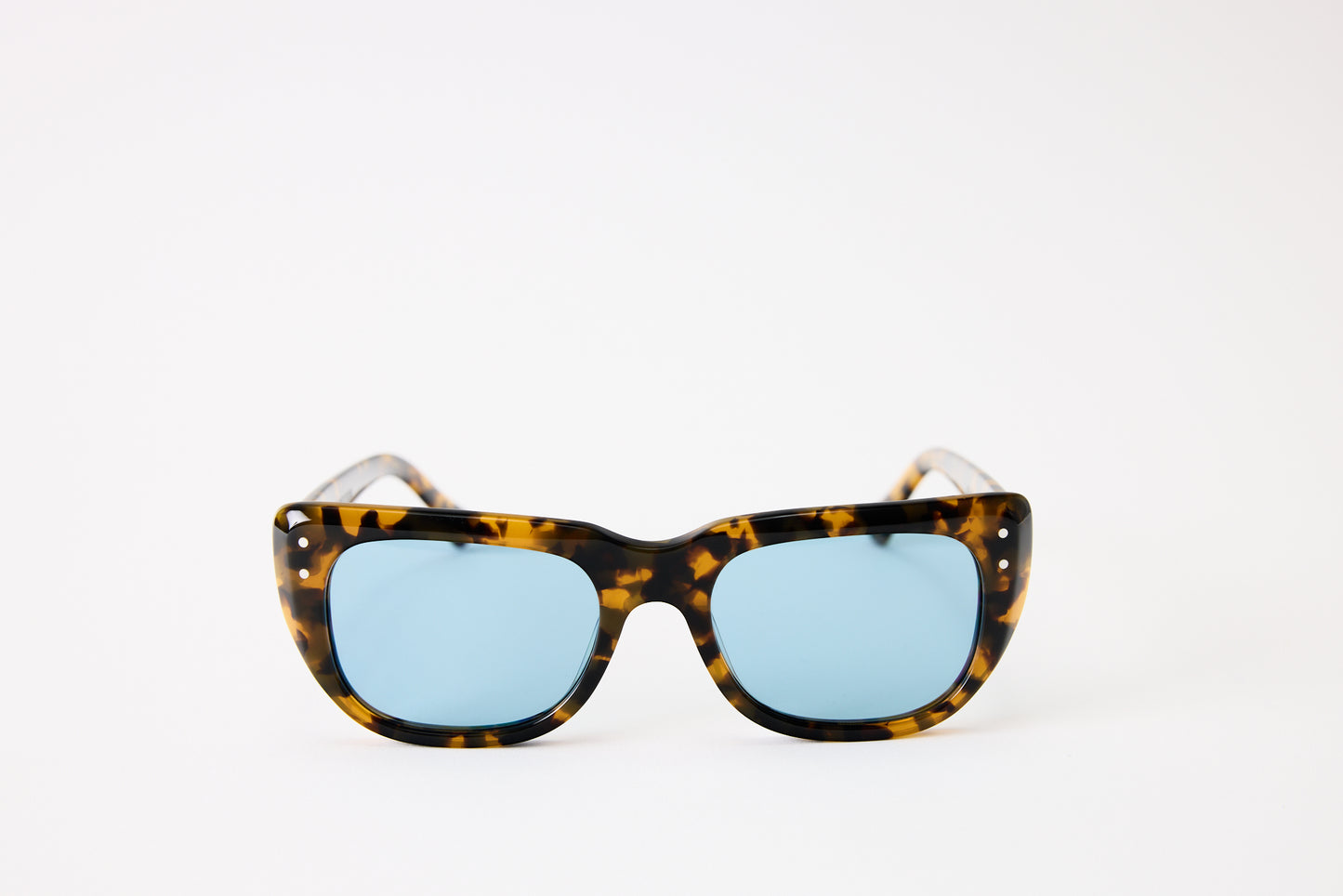 NEW YORK EYERISH, Bundorans. Light Tortoise with Blue Lenses