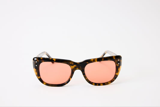 NEW YORK EYERISH, Bundorans. Light Tortoise with Pink Lenses