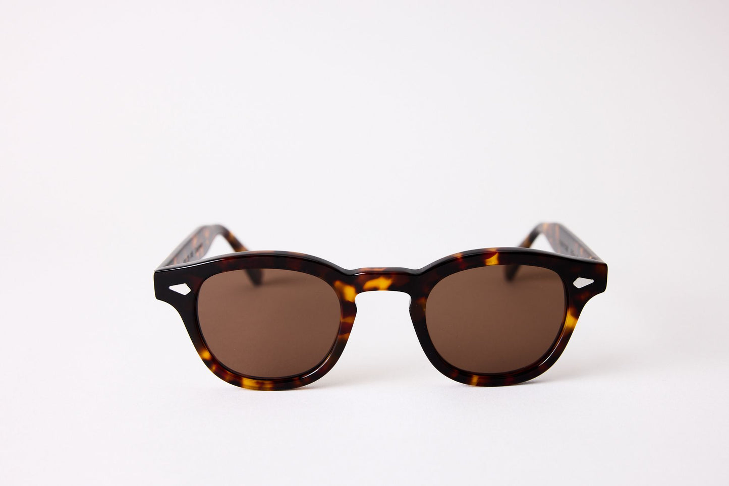 Small - NEW YORK EYERISH, Causeway. Dark Tortoise Frame with Amber Lenses
