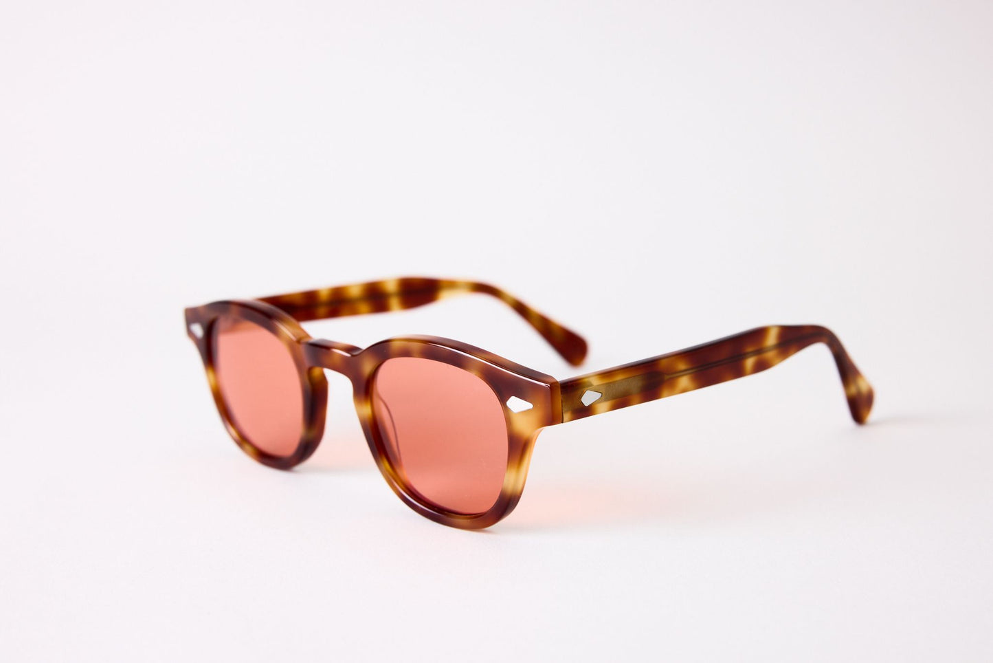 Small - NEW YORK EYERISH, Causeway. Red and Blonde Frame with Red Lenses