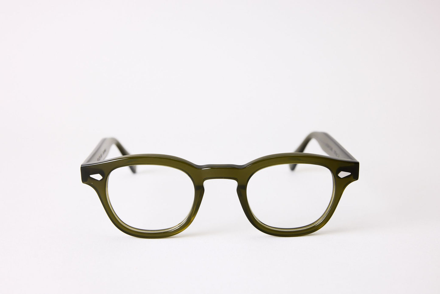 Small - NEW YORK EYERISH, Causeway. Rx Prescription Lenses with Olive Green Frames