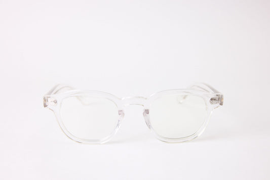 Large - NEW YORK EYERISH, Causeway. Rx Prescription Lenses with Clear Frames