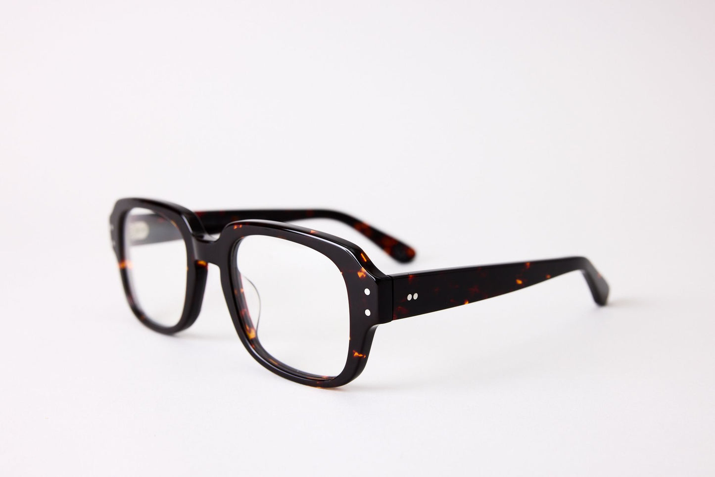 Large - NEW YORK EYERISH, "The Downings." Rx Prescription Lenses with Black/Brown Tortoise Shell Frames