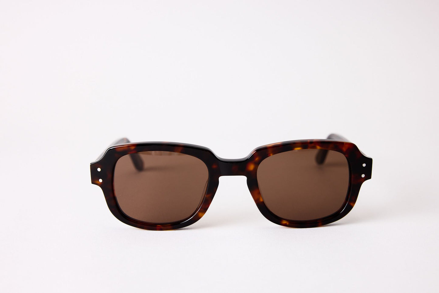 Small - NEW YORK EYERISH, "The Downings." Dark Tortoise Frame with Amber Lenses