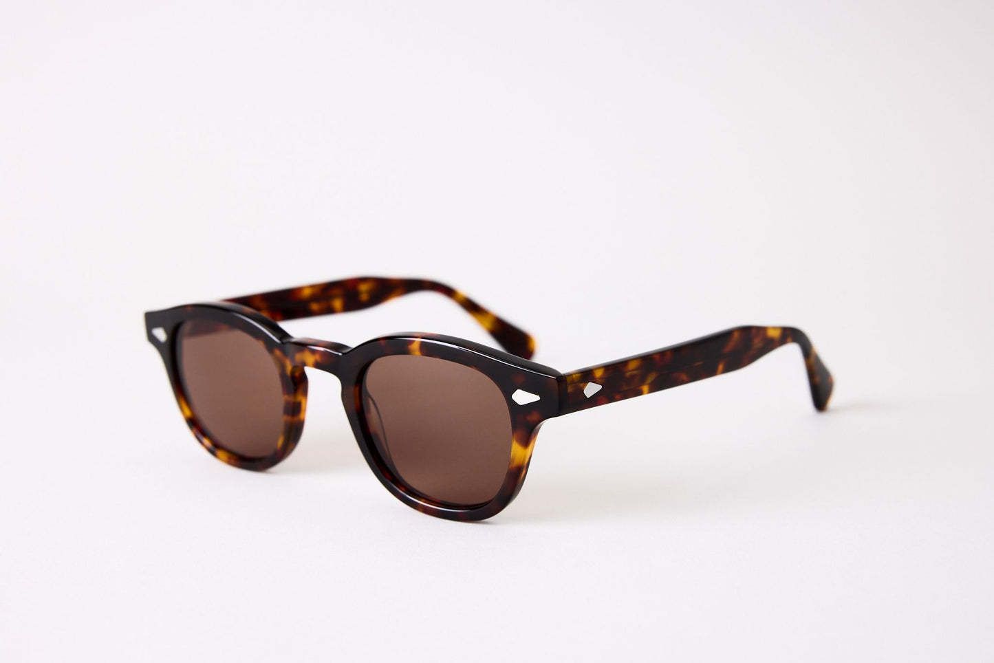 Small - NEW YORK EYERISH, Causeway. Dark Tortoise Frame with Amber Lenses