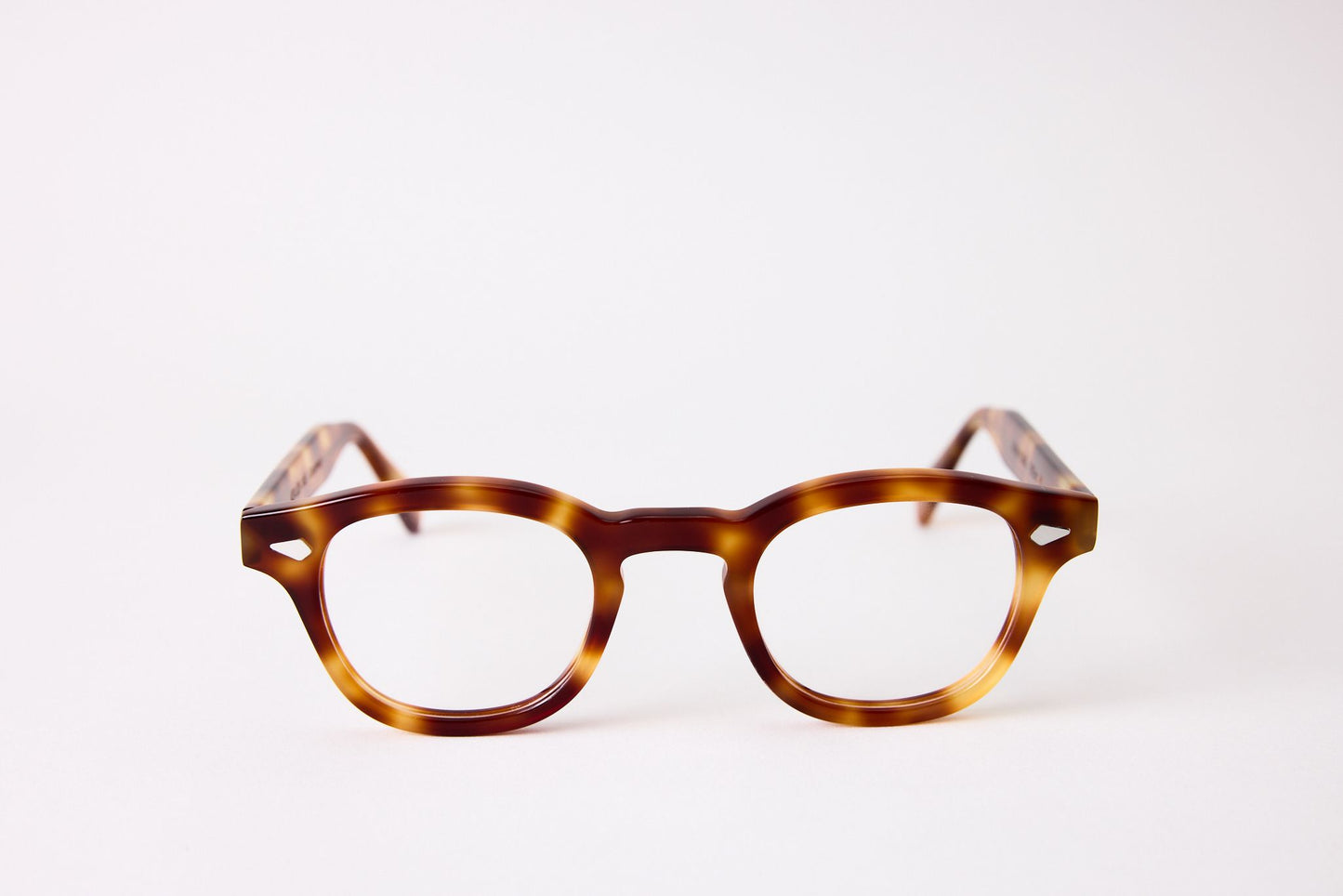 Small - NEW YORK EYERISH, Causeway. Rx Prescription Lenses with Blonde and Red Tortoise Frames