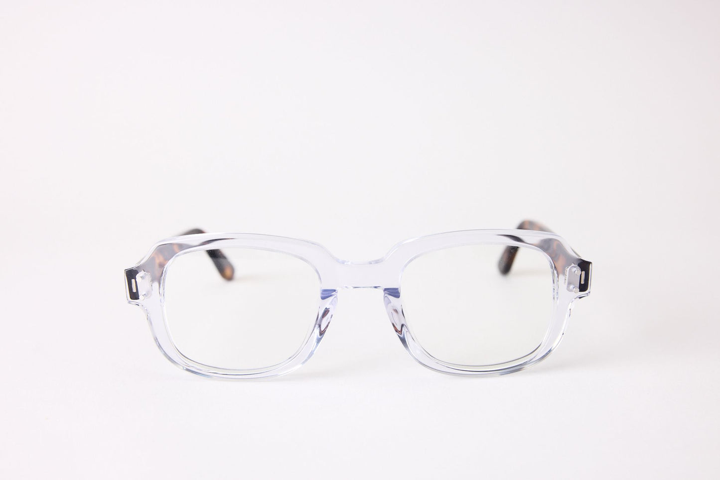 Small - NEW YORK EYERISH, "The Downings." Rx Prescription Lenses with Clear Frames and Dark Tortoise Temples