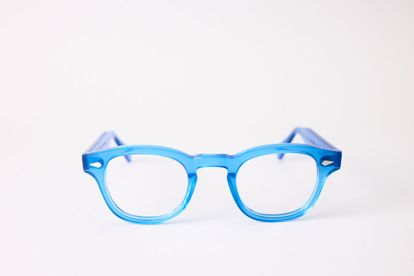 Small - NEW YORK EYERISH, Causeway. Rx Prescription Lenses with Blue Frames