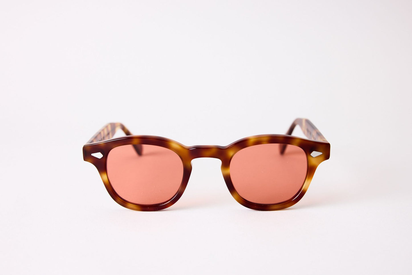 Small - NEW YORK EYERISH, Causeway. Red and Blonde Frame with Red Lenses