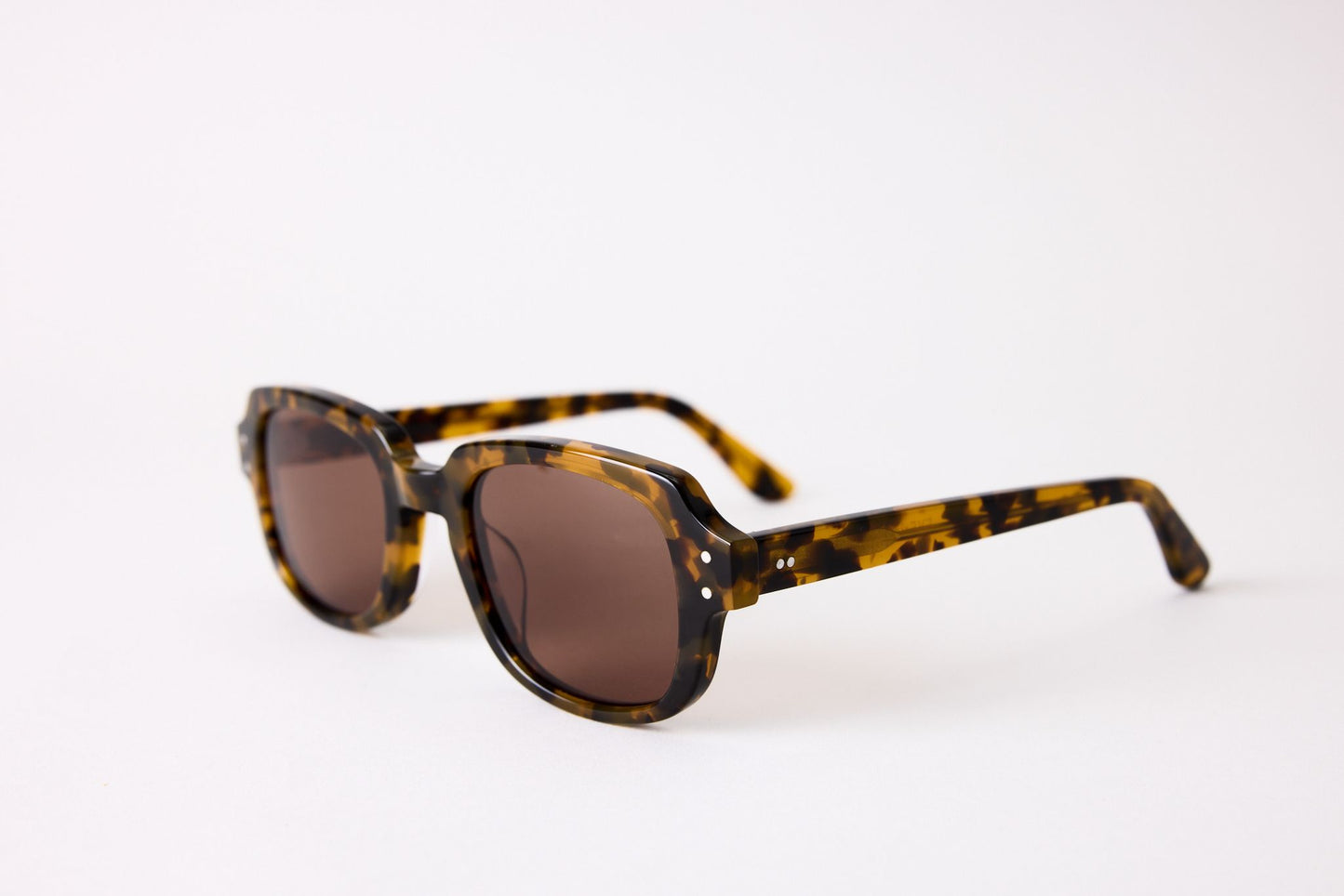 Small - NEW YORK EYERISH, "The Downings." Light Tortoise Frame with Amber Lenses