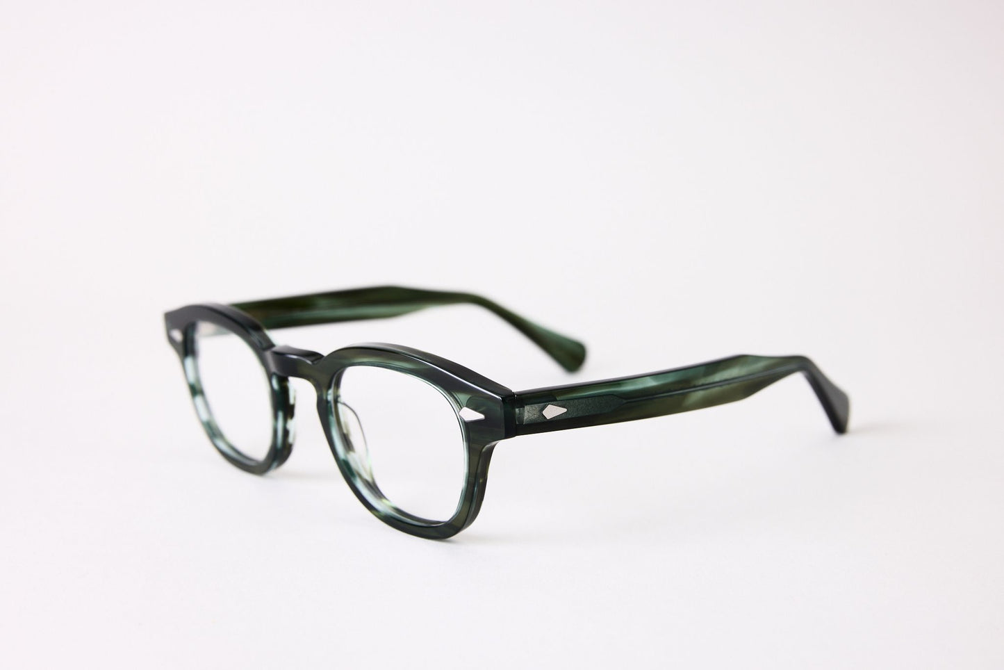 Small - NEW YORK EYERISH, Causeway. Rx Prescription Lenses with Green Tortoise Shell Frames