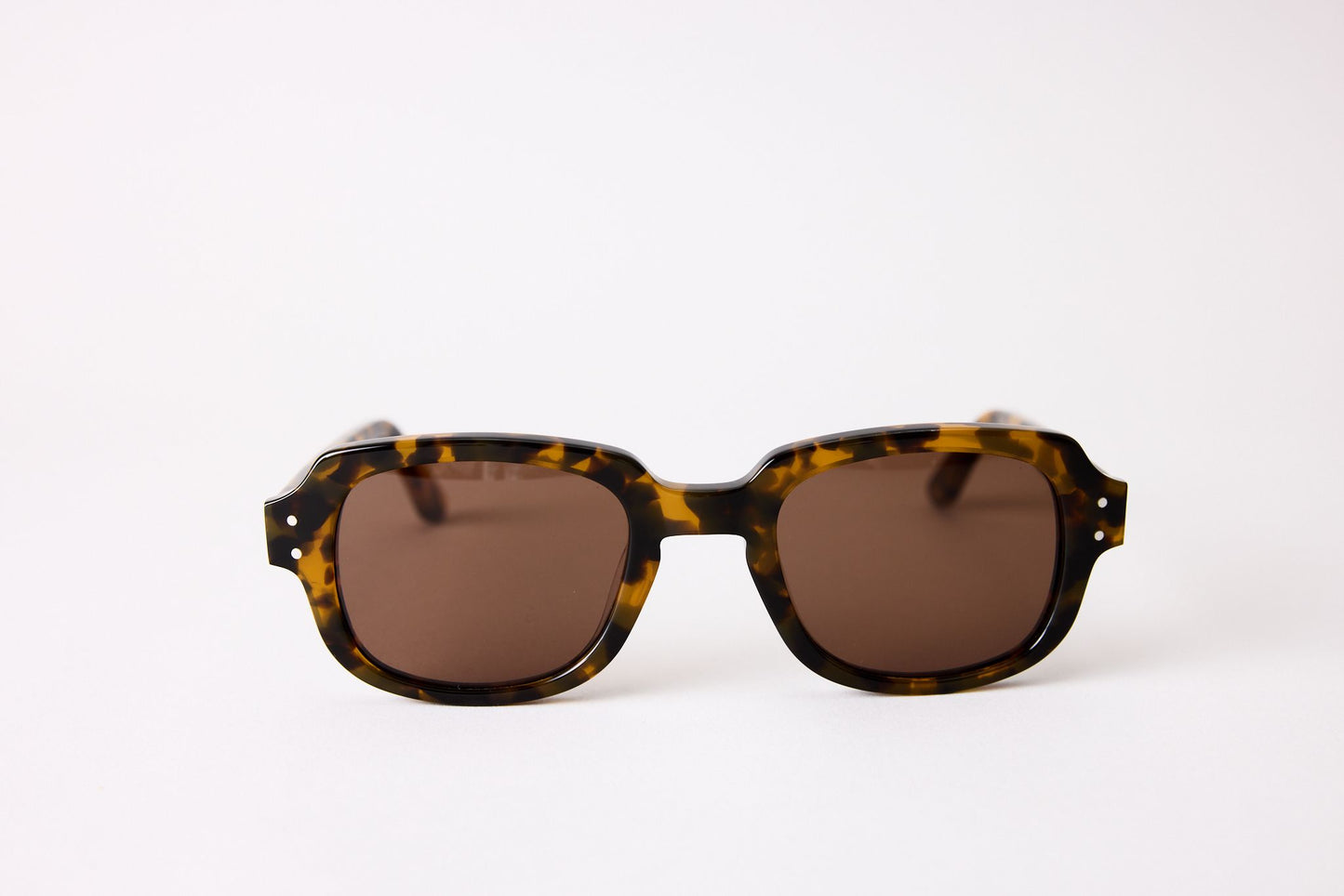 Small - NEW YORK EYERISH, "The Downings." Light Tortoise Frame with Amber Lenses