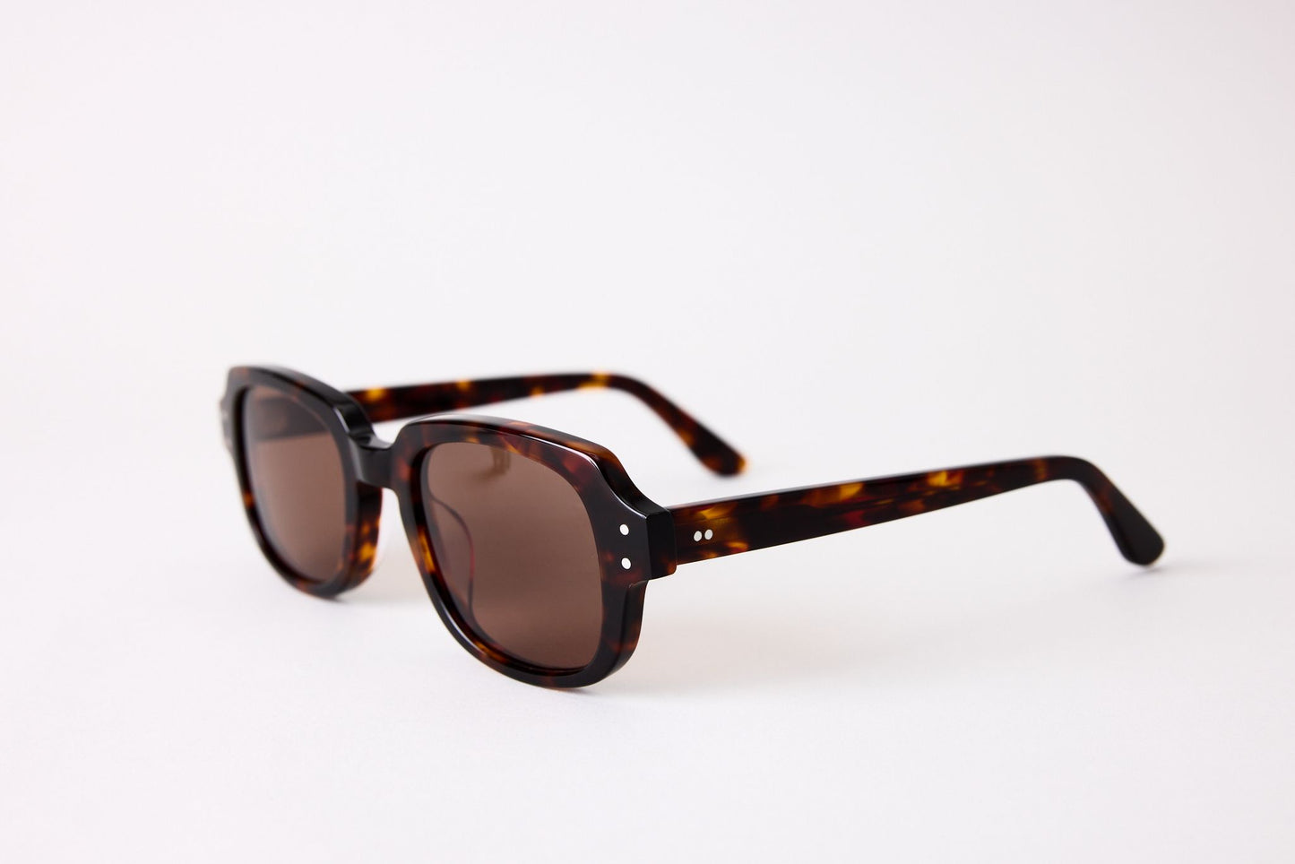 Small - NEW YORK EYERISH, "The Downings." Dark Tortoise Frame with Amber Lenses