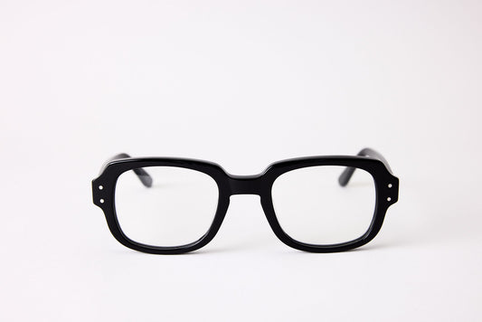 Small - NEW YORK EYERISH, "The Downings." Rx Prescription Lenses with Black Frames
