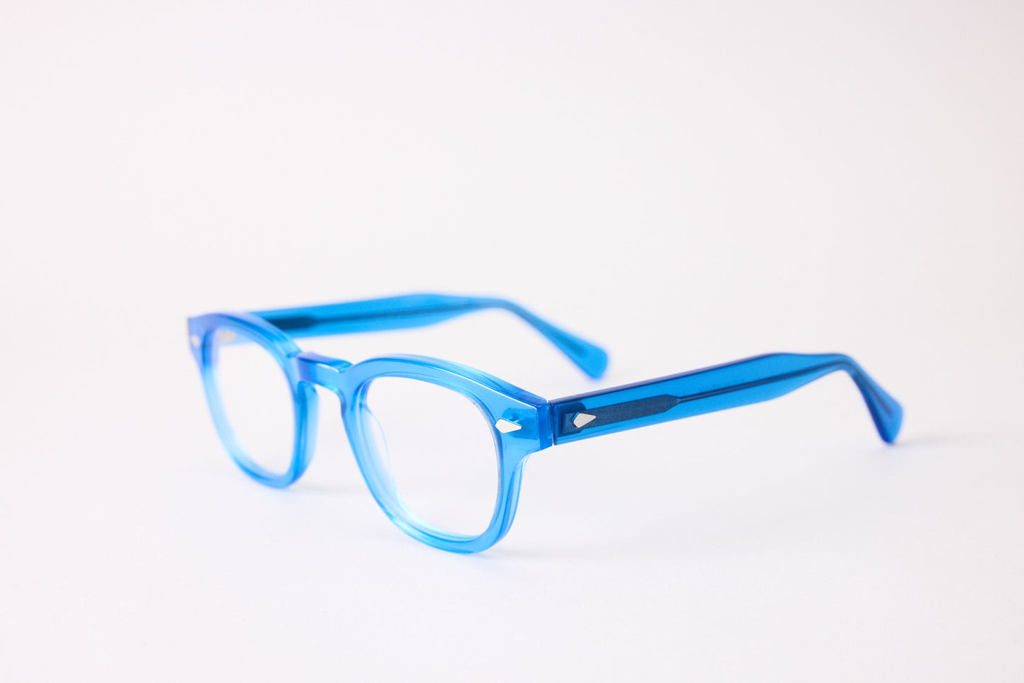 Small - NEW YORK EYERISH, Causeway. Rx Prescription Lenses with Blue Frames