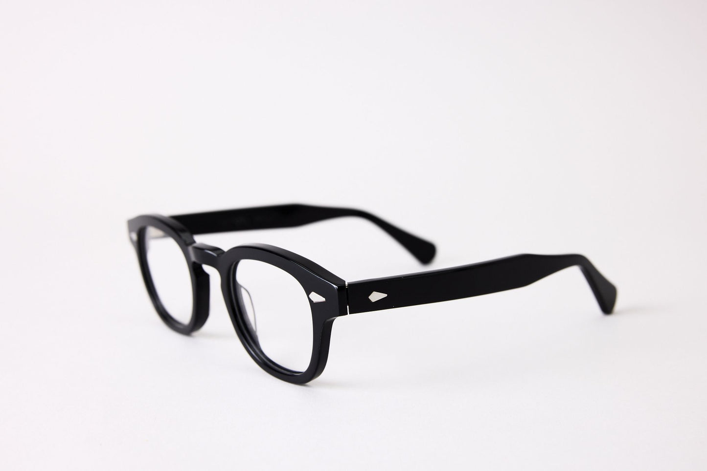 Small - NEW YORK EYERISH, Causeway. Rx Prescription Lenses with Polished Black Frames