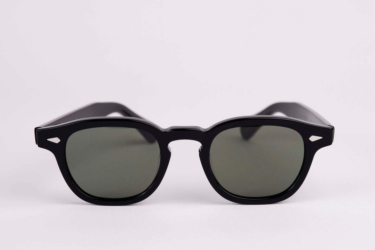 Small - NEW YORK EYERISH, Causeway. Black Frame with Green G24 Lenses