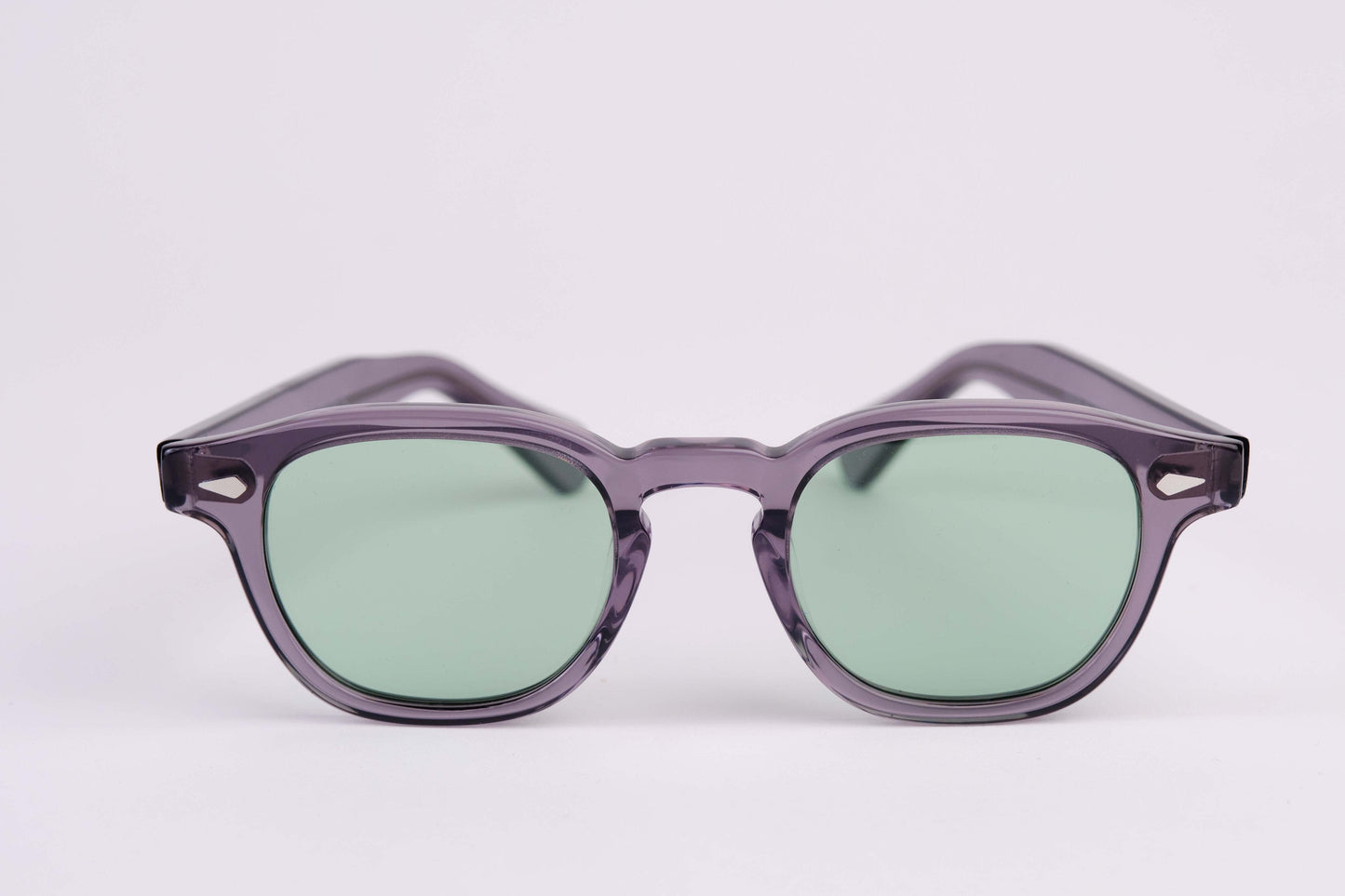 Small - NEW YORK EYERISH, Causeway. Grey Frame with Mint Lenses