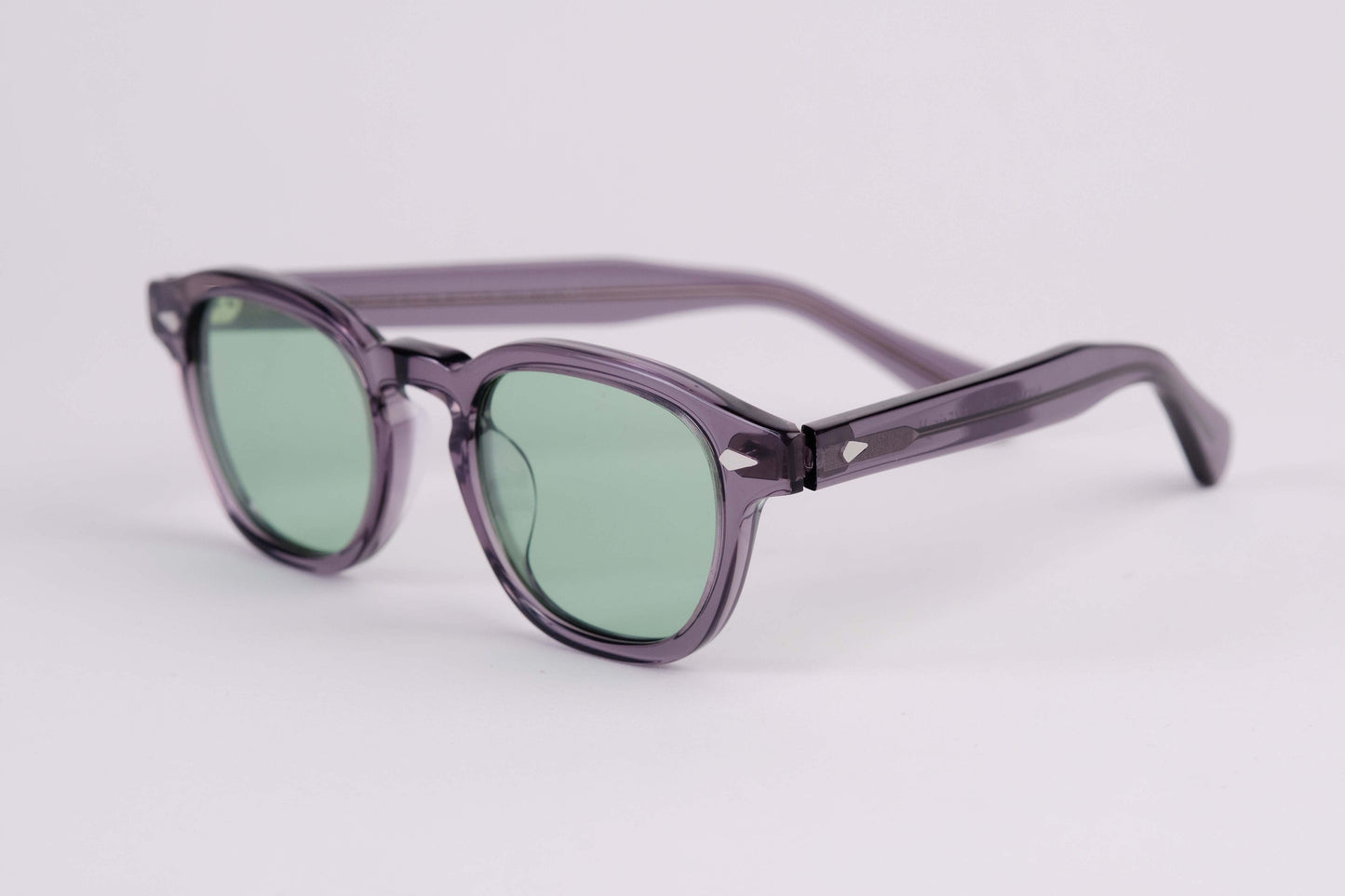 Small - NEW YORK EYERISH, Causeway. Grey Frame with Mint Lenses
