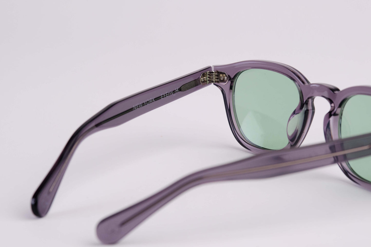 Small - NEW YORK EYERISH, Causeway. Grey Frame with Mint Lenses