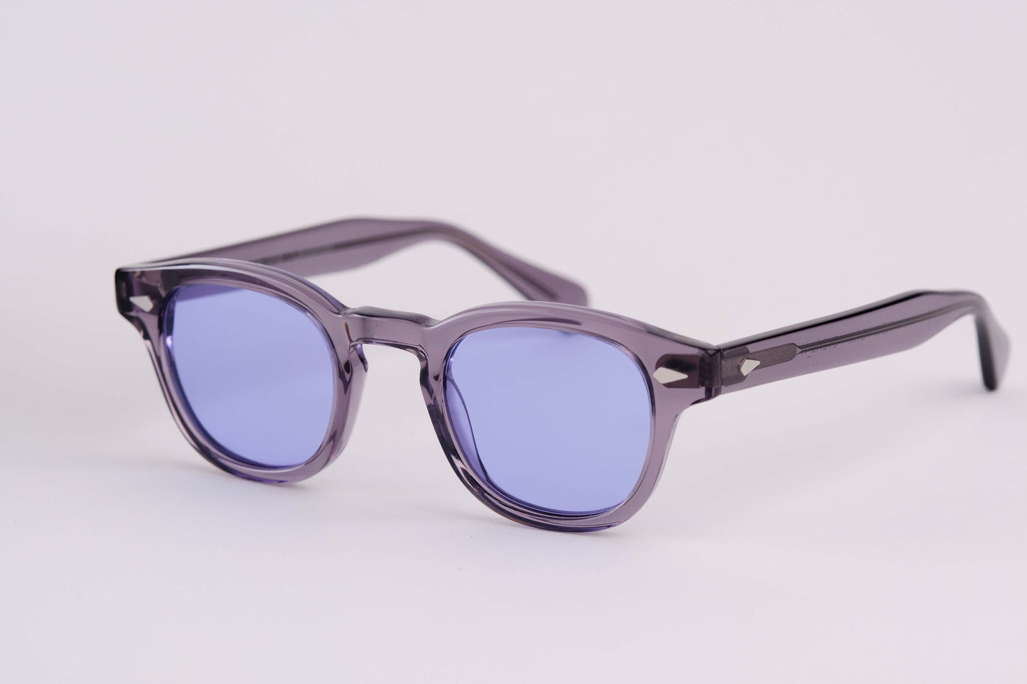 Small - NEW YORK EYERISH, Causeway. Grey Frame with Blue Lenses