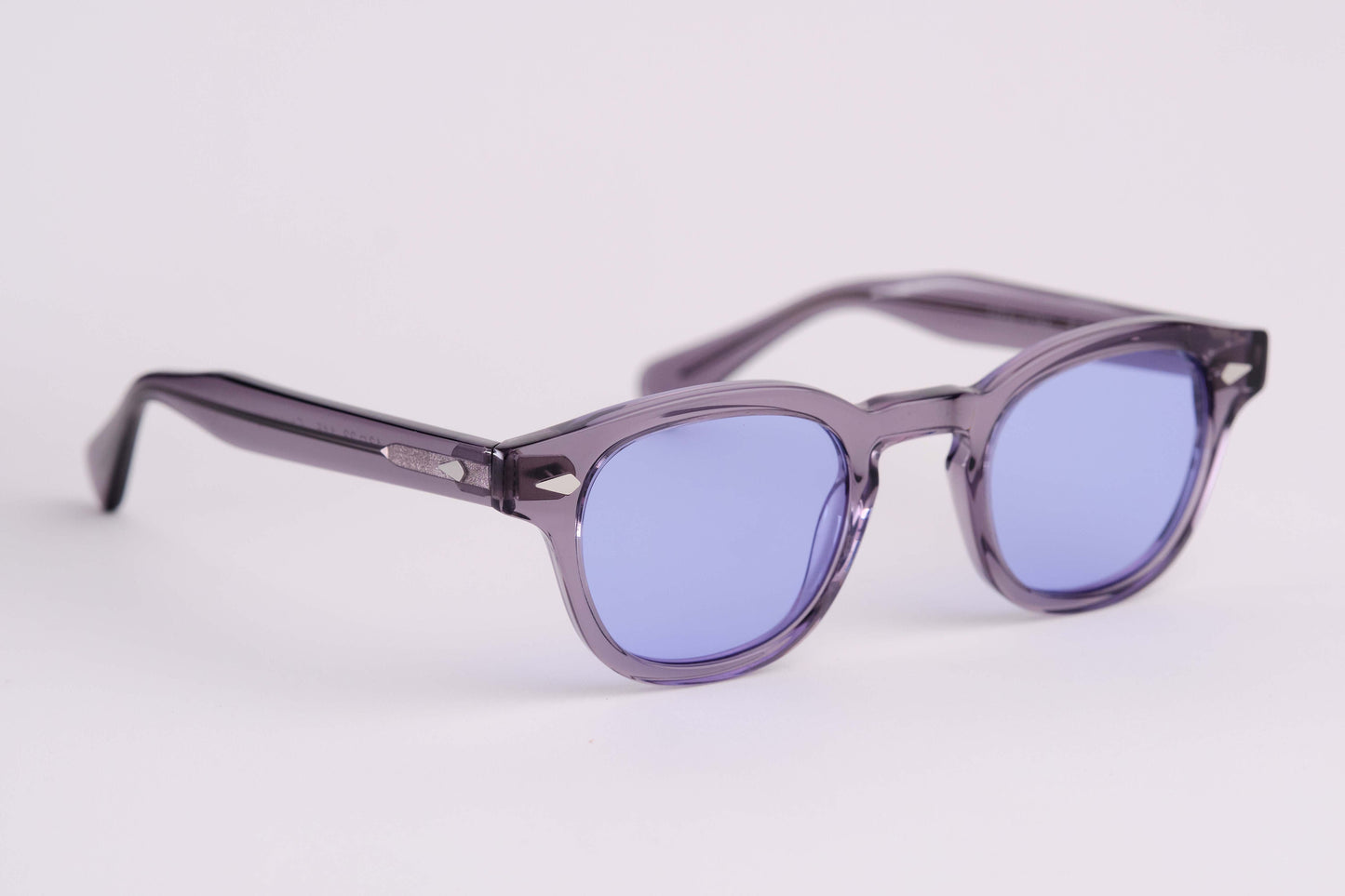 Small - NEW YORK EYERISH, Causeway. Grey Frame with Blue Lenses