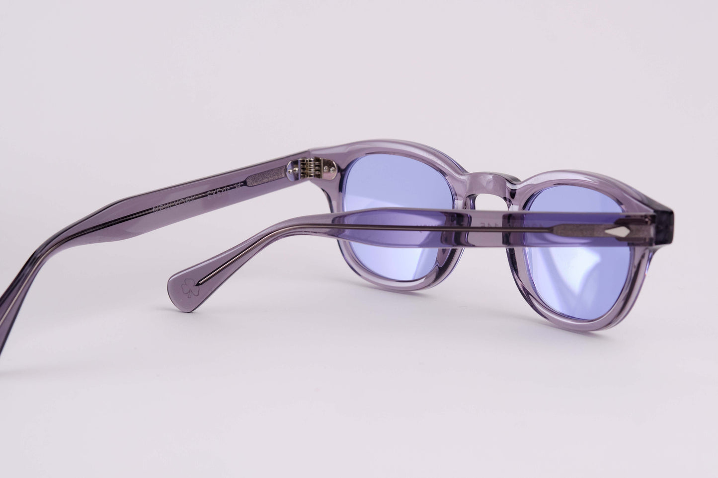 Small - NEW YORK EYERISH, Causeway. Grey Frame with Blue Lenses