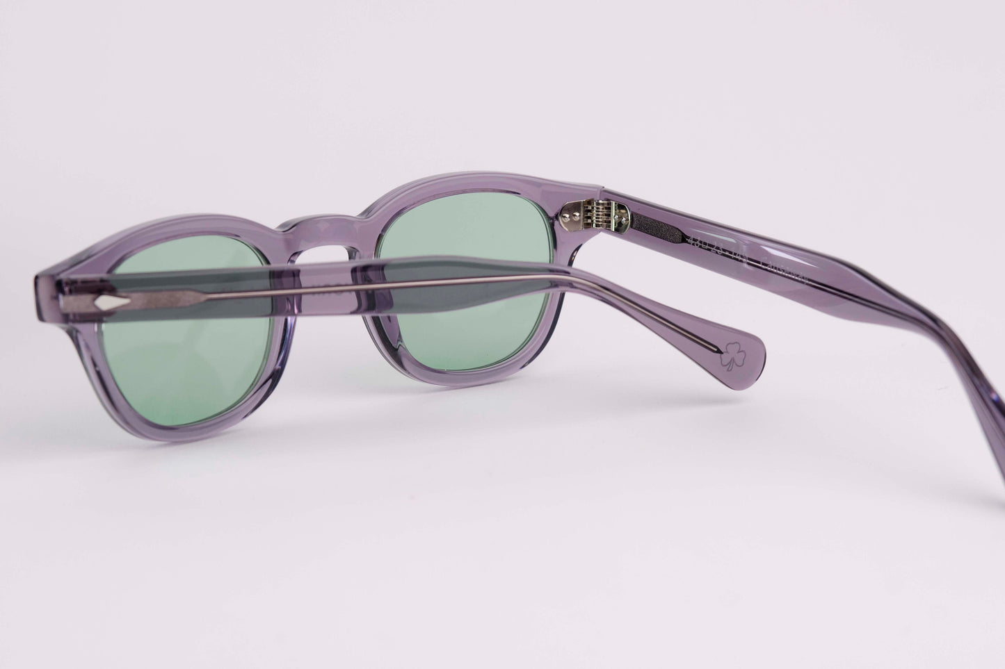 Large - NEW YORK EYERISH, Causeway. Grey Frame with Light Green Lenses