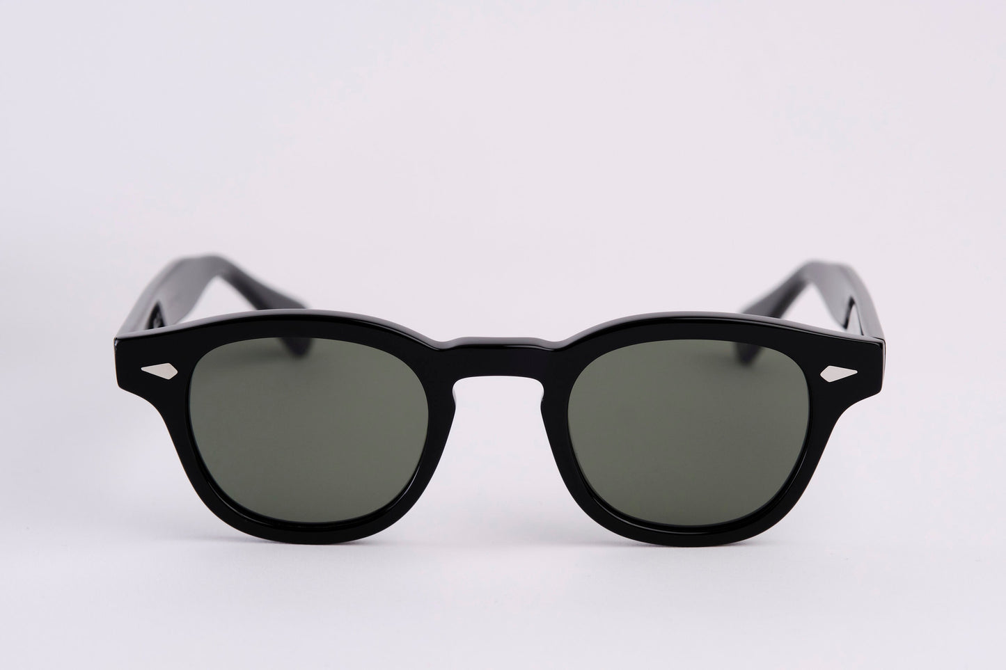 Large - NEW YORK EYERISH, Causeway. Black Frame with Green G24 Lenses