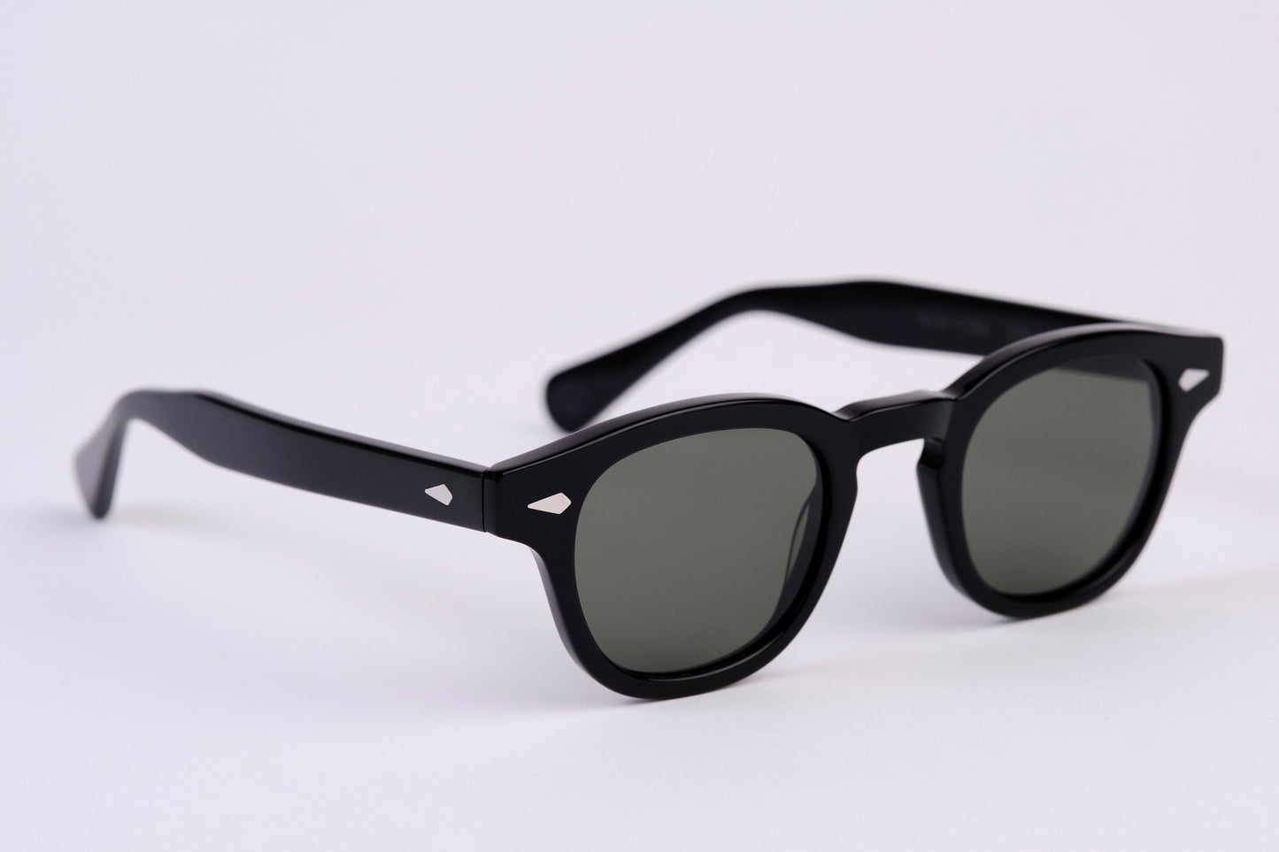 Large - NEW YORK EYERISH, Causeway. Black Frame with Green G24 Lenses