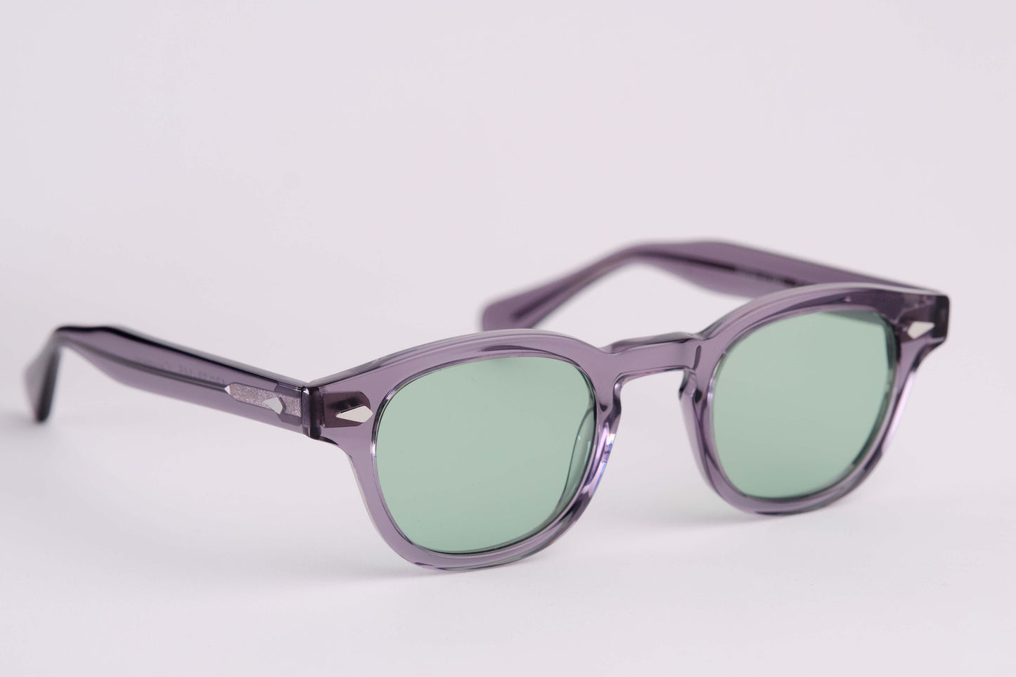 Large - NEW YORK EYERISH, Causeway. Grey Frame with Light Green Lenses