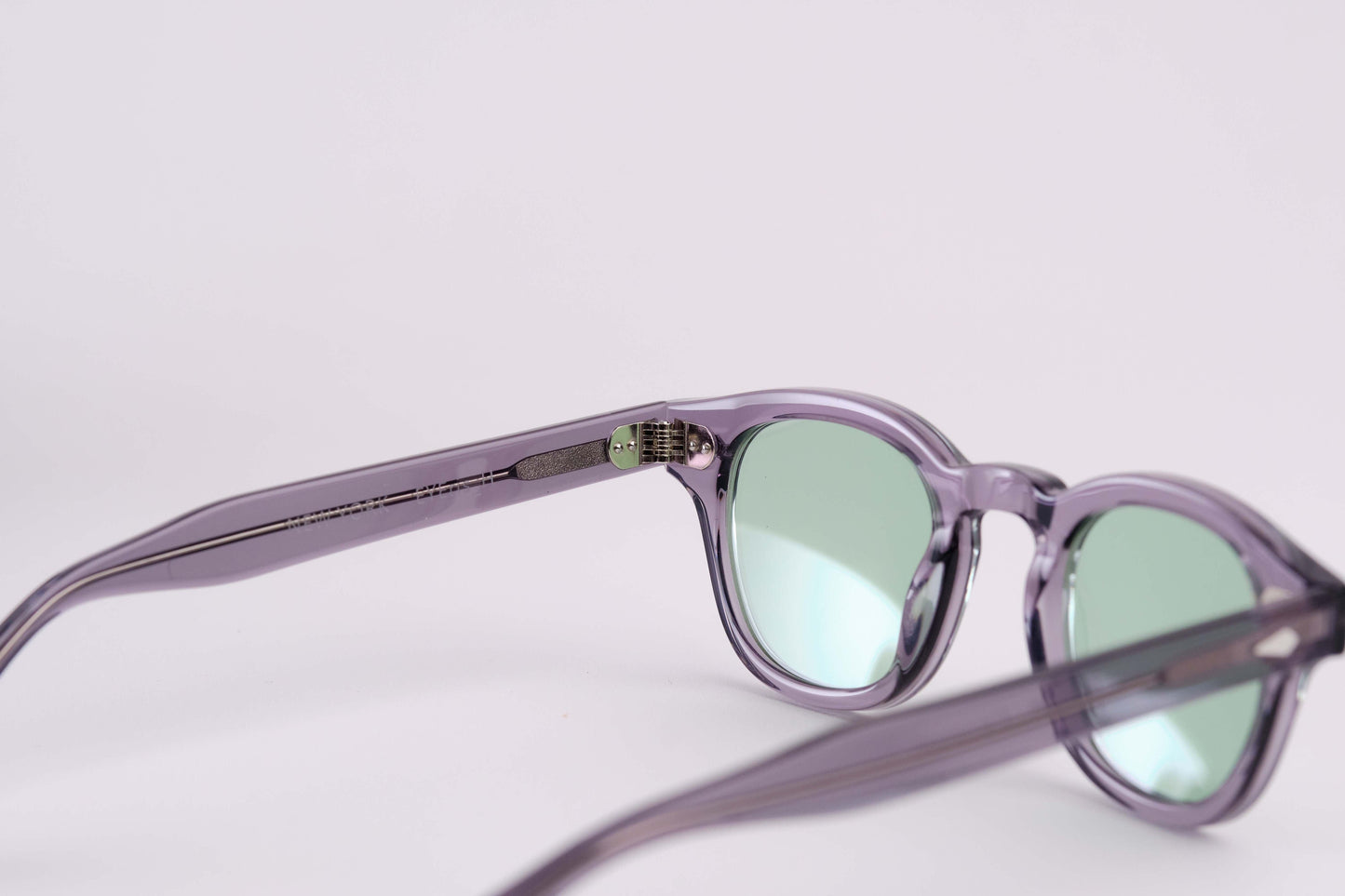 Large - NEW YORK EYERISH, Causeway. Grey Frame with Light Green Lenses