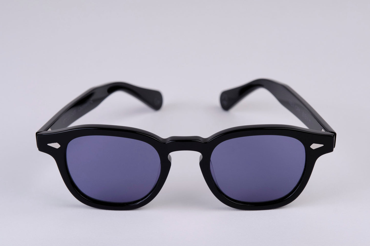 Large - NEW YORK EYERISH, Causeway. Black Frame with Deep Blue Lenses