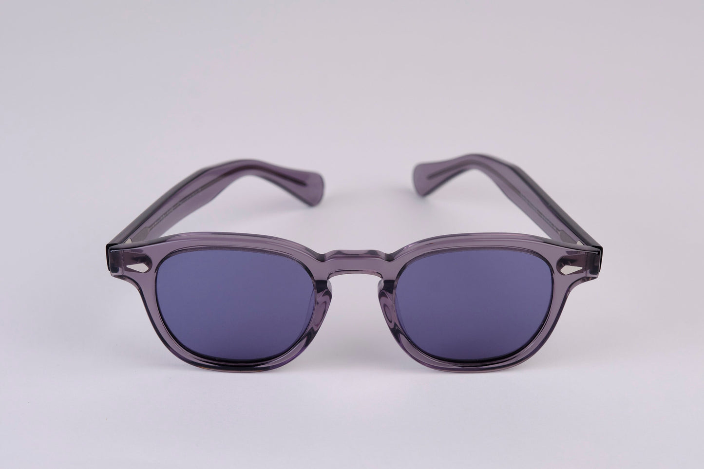 Large - NEW YORK EYERISH, Causeway. Grey Frame with Deep Blue Lenses