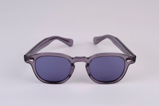 Large - NEW YORK EYERISH, Causeway. Grey Frame with Deep Blue Lenses