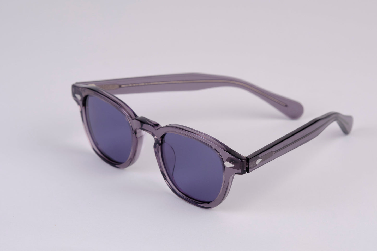 Large - NEW YORK EYERISH, Causeway. Grey Frame with Deep Blue Lenses