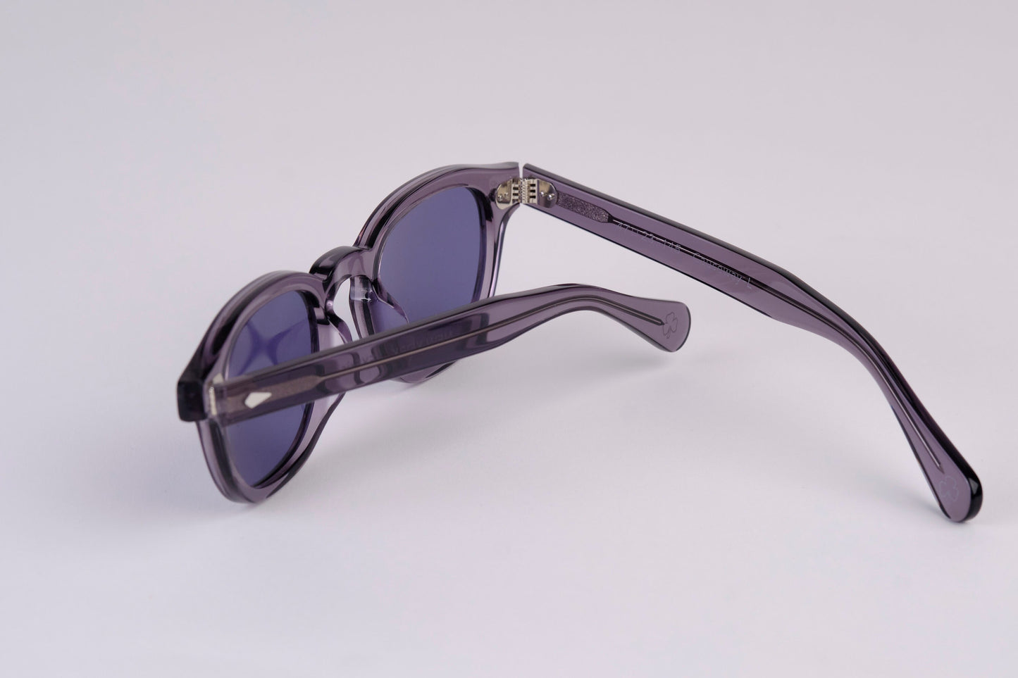 Large - NEW YORK EYERISH, Causeway. Grey Frame with Deep Blue Lenses