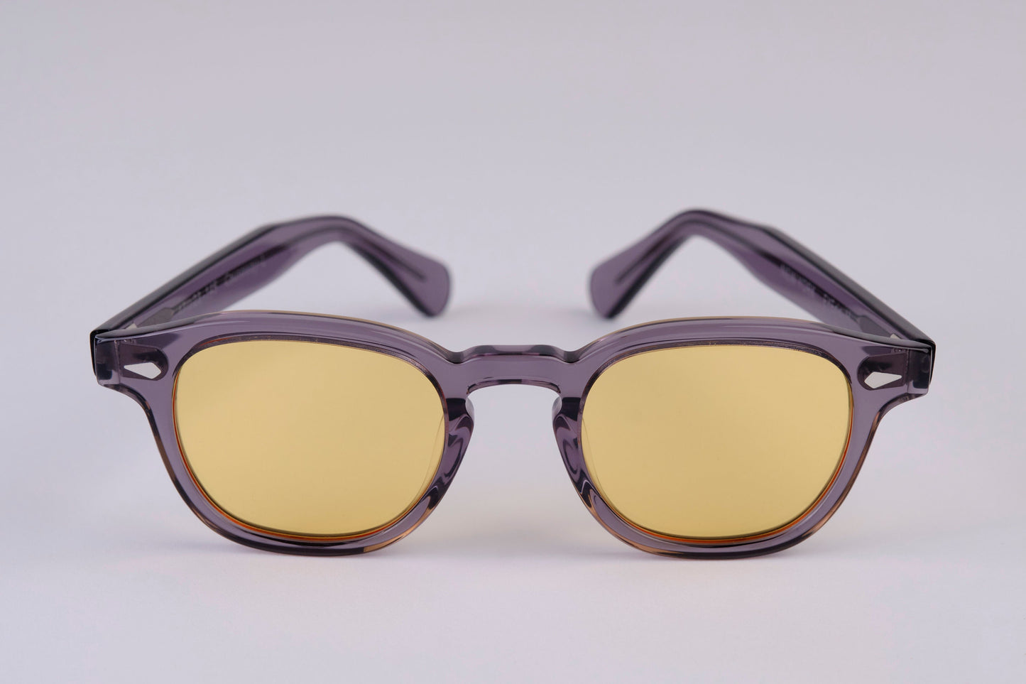 Large - NEW YORK EYERISH, Causeway. Grey Frame with Orange Lenses